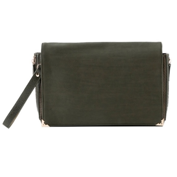 Gifted Shiraleah Chicago Green Clutch Vegan - Picture 2 of 8